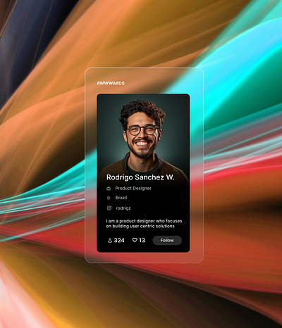 Virtual business card design graphic design ui visual design