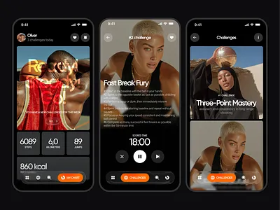 Sport Training App ai app ai fitness app android app concept basketball brand design challenge app design first mobile fitness app freelancer gym ios mobile app mobile app design mobile layout product sport app ui ux