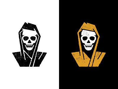 Psychopomp cloak death figure ghost logo psychopomp reaper skeleton skull spirit