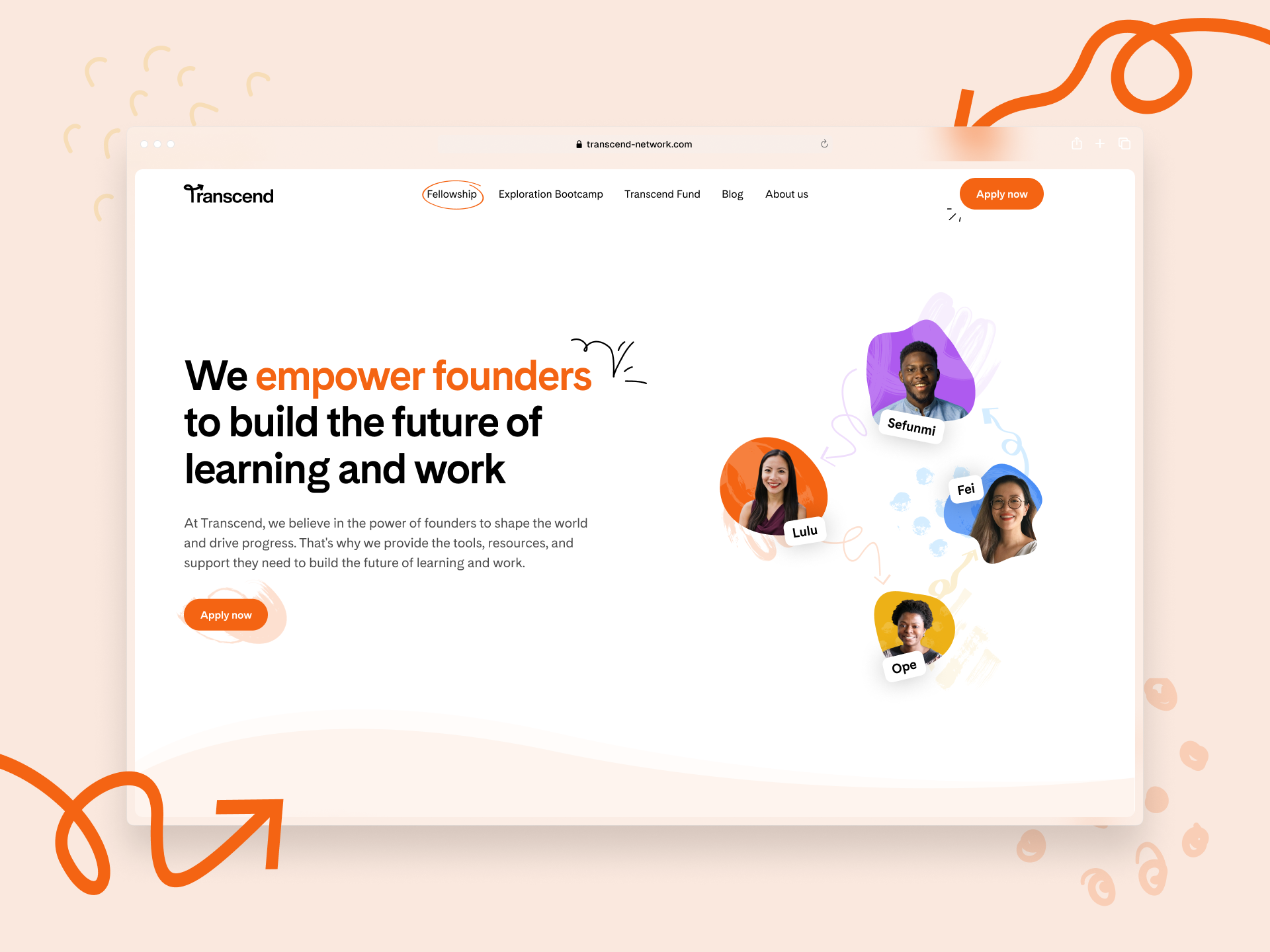 Transcend Redesign animation lottie real case ui we web design webflow