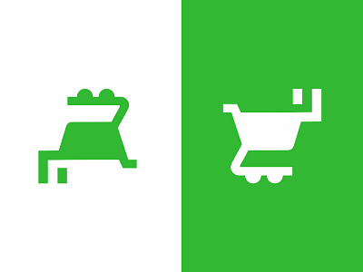 Frog/Cart angle angle cart frog green logo
