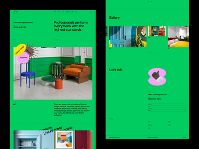 Interior Design Agency Website - Landing Page agency architecture colorful creative design elegant furniture home decor home improvement inspiring interior design inviting landing page luxury minimalism modern stylish tanim warm web design website