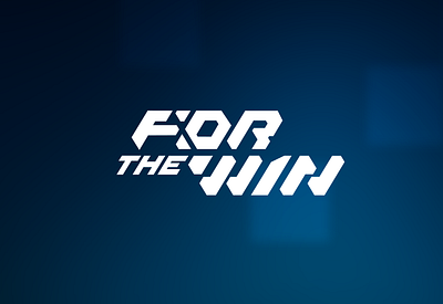 For the Win Game Logo branding ftw game logo logotype type