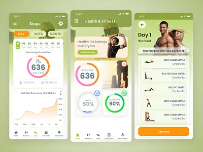 Workout App art branding design graphic design illustration logo typography ui ux vector workout