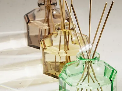 Essence in Glass: Diffuser 3D Product Animation 3d ads 3d animation 3d designer 3d modeling 3d product design 3d product renders 3d render 3d texturing 3d for brands cgi cinema4d motion design motion graphics redshift