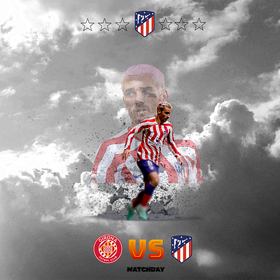 Atletico Madrid Matchday. #graphicdesign #visualsbybf graphic design