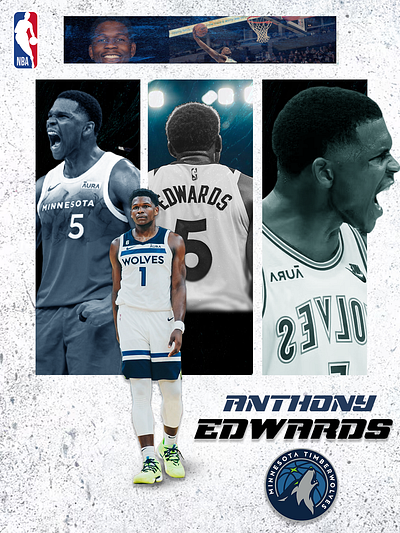 Anthony Edwards. #graphicdesign #visualsbybf branding design graphic design illustration