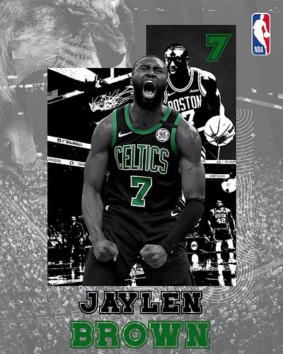 Jaylen Brown. #graphicdesign #visualsbybf branding design graphic design illustration