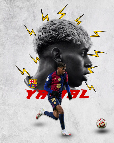 Lamine Yamal. #graphicdesign #visualsbybf branding design graphic design illustration