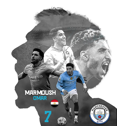 Omar Marmoush. #graphicdesign #visualsbybf branding design graphic design illustration