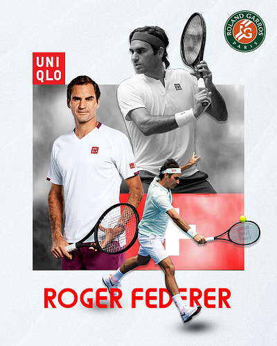 Roger Federer. #graphicdesign #visualsbybf branding design graphic design illustration