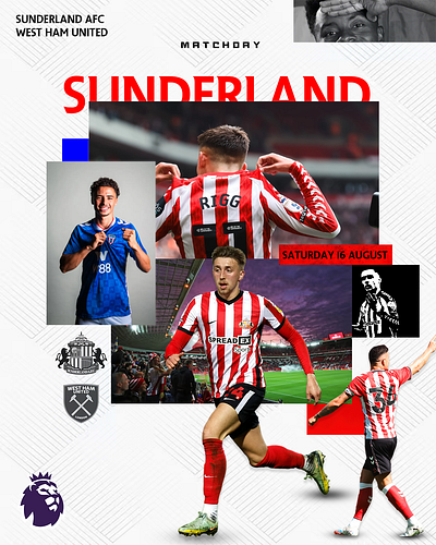 Sunderland Matchday. #graphicdesign #visualsbybf branding design graphic design illustration