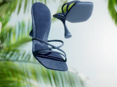 Beneath the Leaves: Summer Sandals 3D Animation 3d ads 3d animation 3d designer 3d for brands 3d modeling 3d product design 3d product renders 3d render 3d textures cgi cinema4d motion graphics redshift