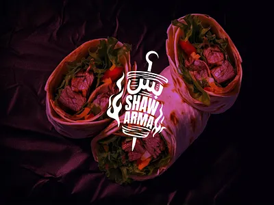 🔥 Shawarma Brand Design by Theepa Studio 🔥 arab arabic branding chicken design dubai graphic design illustration logo logo design meat modern shawarma signature logo uae unique