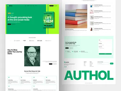 Authol Digital Book Publishing Landing Page app design authol author book publish books branding clean landing page minimal ui ui designer web design website design website design ui