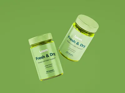Loom Dietary Supplement Label & Packaging Design bottle label brand identity dietary graphic design label design package design packaging packaging design print product packaging supplement typography