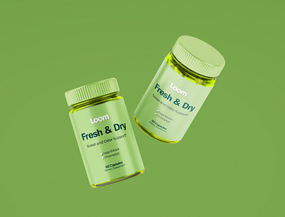 Loom Dietary Supplement Label & Packaging Design bottle label brand identity dietary graphic design label design package design packaging packaging design print product packaging supplement typography