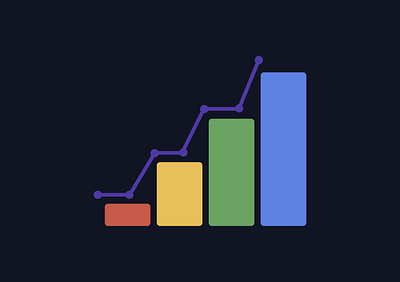 Histogram graphic design illustration