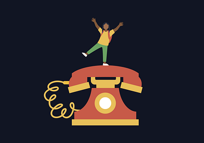 Contact Illustration graphic design illustration