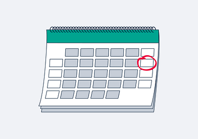 Calendar graphic design illustration