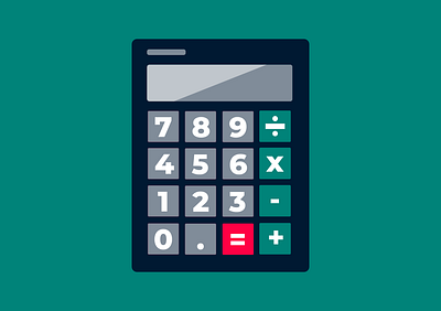 Calculator graphic design illustration