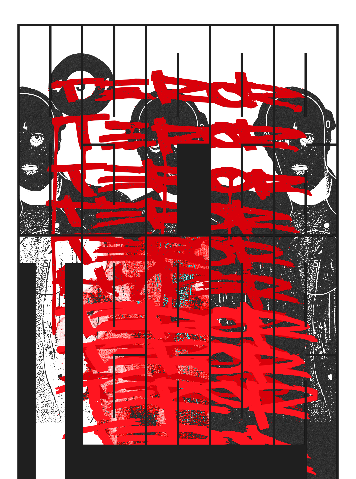 Hyper Teror graffiti graphic design illustration red street art tag typography