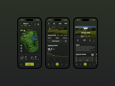 FairWay Golf App app app design design golf golf app graphic design illustration mobile mobile design sports ui ux