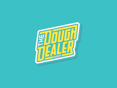 THE DOUGH DEALER BAKERY branding design graphic design logo typography vector