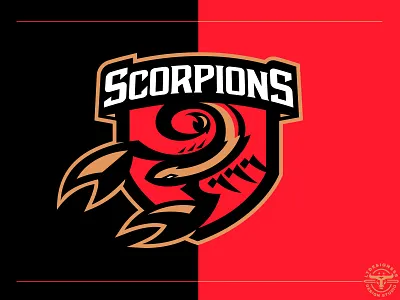 Scorpions (colour) branding esports illustration logo mascot mascot logo scorpion badge scorpion badge logo scorpion crest scorpion logo scorpion sports logo scorpions scorpions design scorpions mascot sports