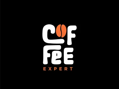 Custom Typographic Logo for Coffee Expert