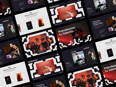 Louderband - Branding animations bands branding graphic design latin america motion graphics music roselab social media uxui web design