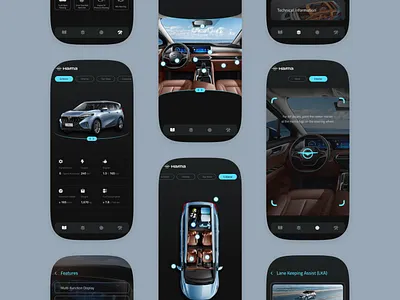 Car Manual UI//UX Design appdesign car mobiledesign mobileui ui uidesign uiux usermanual ux uxdesign