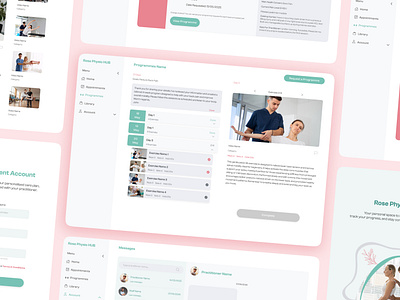 Web Platform for Physiotherapy Booking & Recovery Management app design figma health healthcare medical mobileapp platform prototype recoverymanagement ui uidesign uiux ux uxdesign web