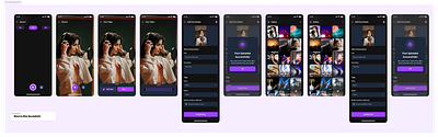 Video Record/Post Create figma free post ui record ui ui video apps video create app video record ui