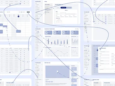 All-in-One Physiotherapy Management Platform UI/UX Design discovery ui uiux userflow usermap userresearch userstory ux uxdesign webdesign wireframe