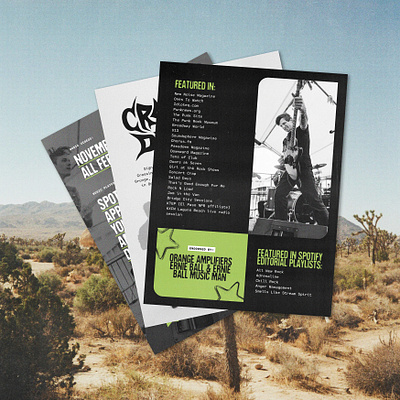 Crossing i's Dotting t's EPK band design band epk design digital pdf electronic press kit graphic design