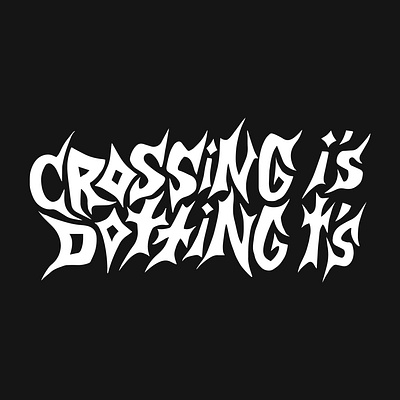 Crossing i's Dotting t's Logo band logo branding graphic design grunge logo handdrawn logo logo logo design