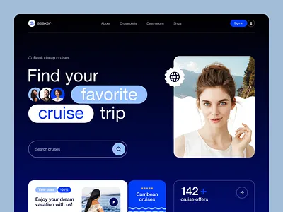 Seaker Website design interface product service startup ui ux web website