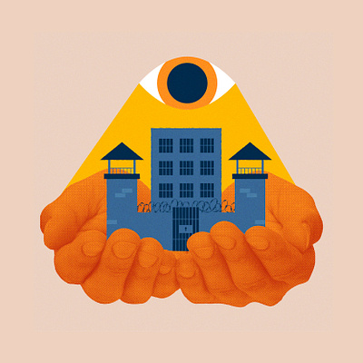 Prison Oversight Illustration art collage design illustration prison illustration vector illustration