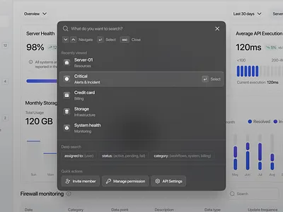 Bellshire - Quick Search Modal apple style clean cloud components deep search design keyboard navigation modal quick search saas searching ui uidesign web design website design
