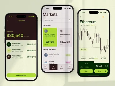 Your Crypto, Your Rules - Cryptocurrency App app crypto cryptocurrency design ethereum graphic design market mobile mobile app portfolio sell statistic swap ui ui ux uidesign ux wallet
