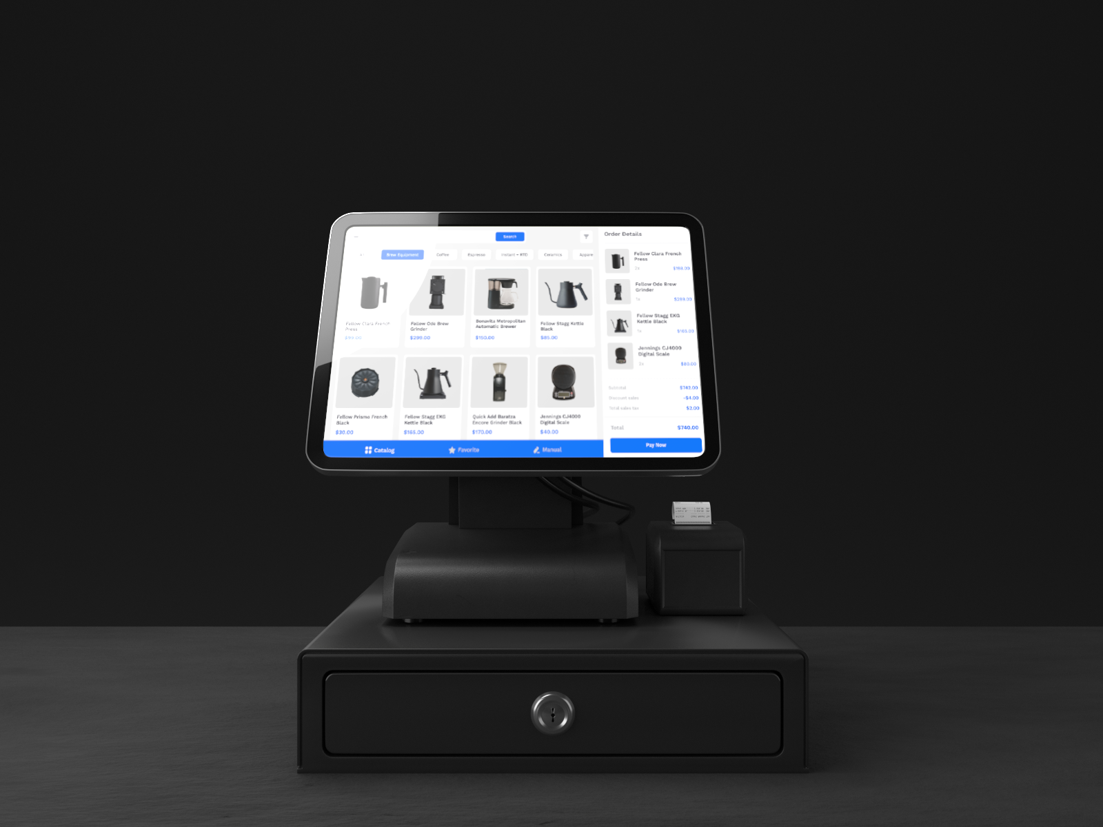 Point of Sale System Mockup Freebie by Brolis for Odama on Dribbble