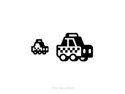 NYC icon: Taxi 2d art branding cab car checker design figma geometric graphic icon illustration illustrator logo lyft taxi uber ui vector