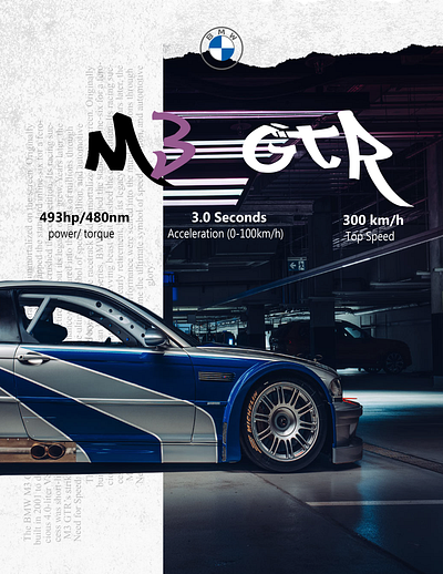 BMW GTR M3 Poster bmw bmw competition bmw gtr car car poster design football graphic design most wanted need for speed need for speed most wanted nfs nfs most wanted photoshop editing vehicle