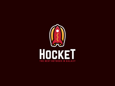 Hocket Logo Design brand branding design food graphic design hotdog inspiration logo modern restaurant rocket trend vector