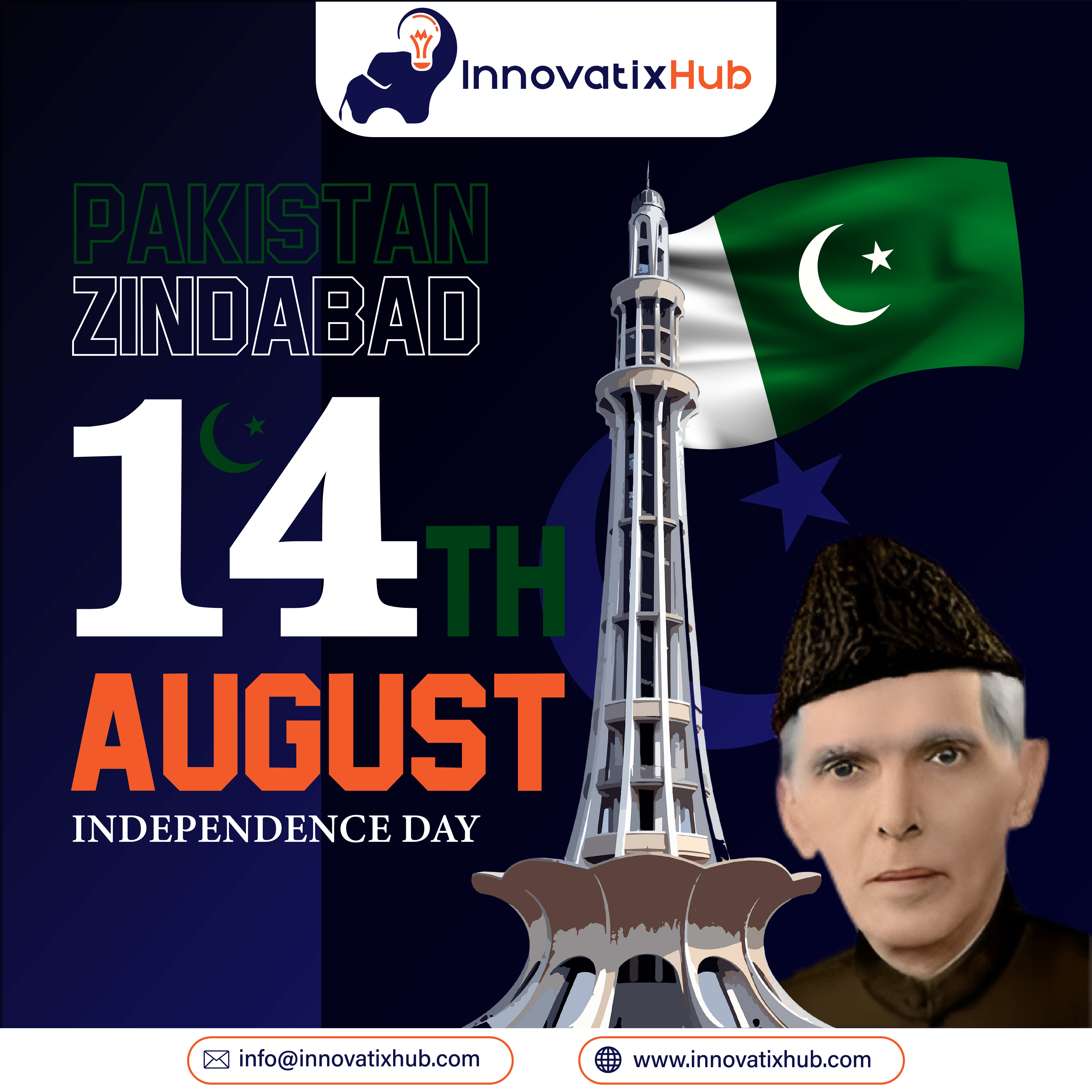 14 August Happy Independence Day! 14 august advertisingagency branding design illustration independence day innovatixhub logo logodesign minimalist logo ui vector