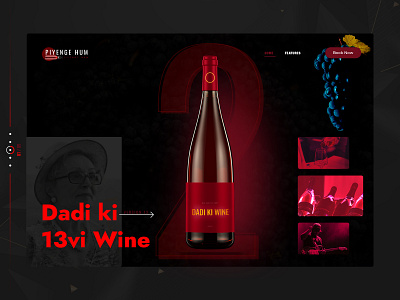 Wine Banner 13th wine black and red khas wine red and black theme red wine wine wine banner wine landing page