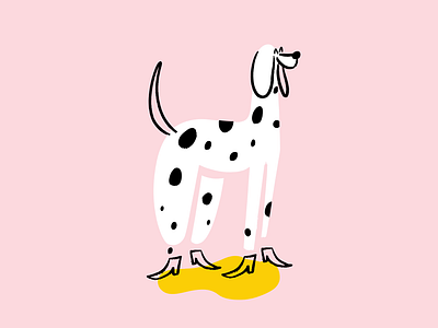 Spot on 💦 design dog doodle funny illo illustration lol pee sketch