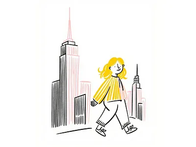 Hot child in the city 🌆 child city design doodle funny hot illo illustration lol sketch