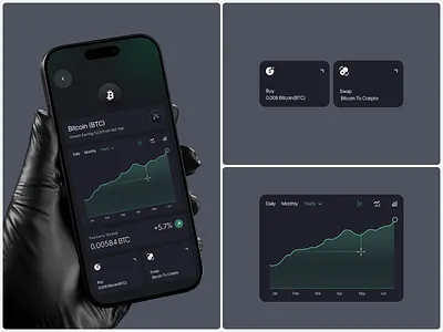 🚀 Crypto Portfolio Tracker App UI apps branding design graphic design icon illustration logo minimal product ui ux vector